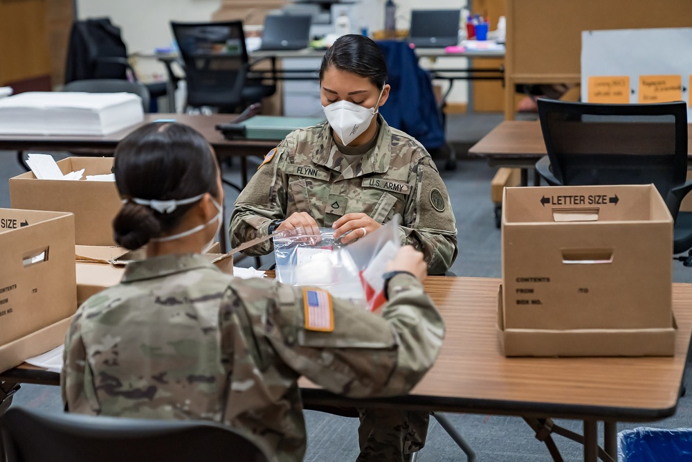 NY National Guard responds for Operation COVID-19 for Test Kit Distribution