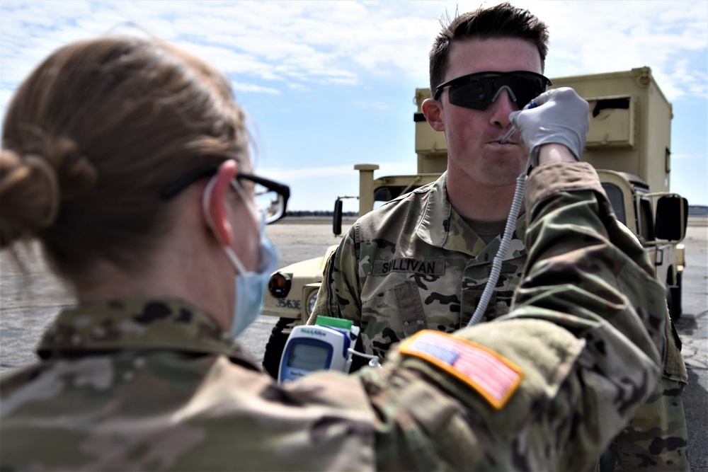 63rd ESB arrives to Battle Creek ANG Base