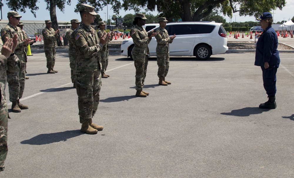 Florida Guard Commander awards Florida Commendation Medal to local partners