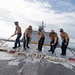 USS Gabrielle Giffords Flight Deck Washdown