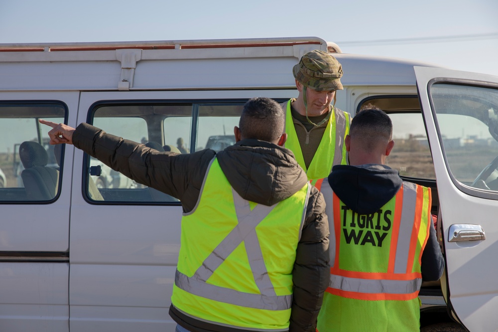 Task Group Taji X's Engineers visit Iraqi Army Structures