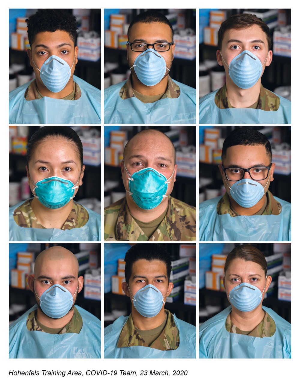 Portraits of Medical Personnel on the front lines of the COVID-19 Pandemic.