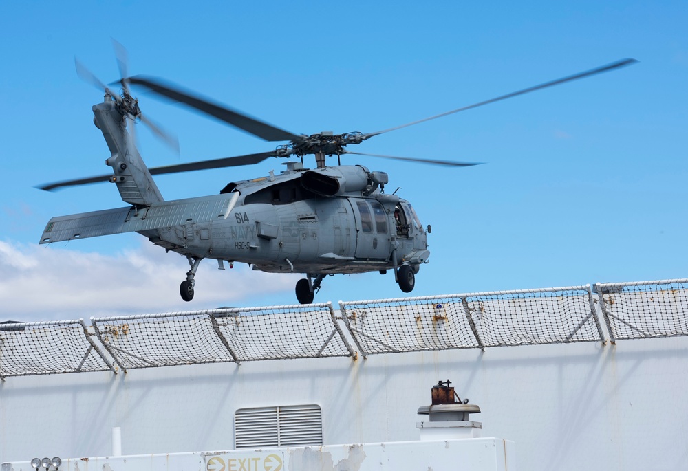 MH-60S Seahawk Departs USNS Comfort
