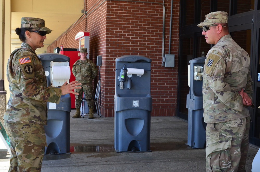 CSM Myers checks up on Marne Community, ensures COVID-19 response measures in place