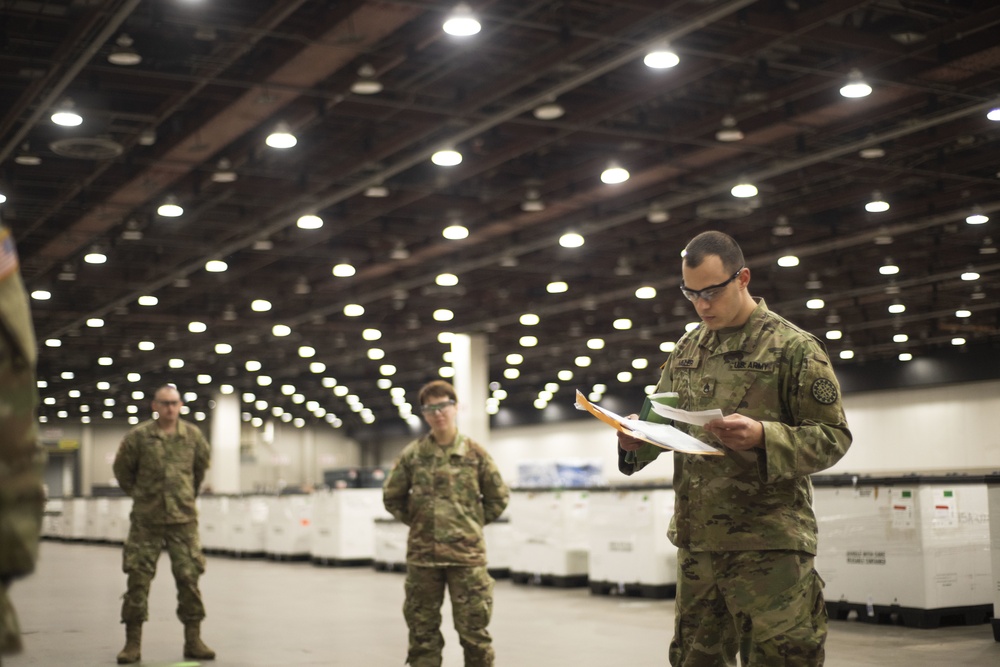 Michigan National Guard assists FEMA conversion of TCF Center into COVID-19 alternate care facility