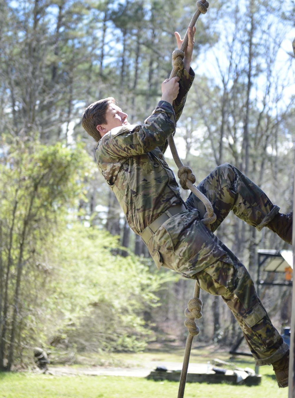 SWCS Students Climb, Scale, Rapel, Traverse Barriers During SERE Course