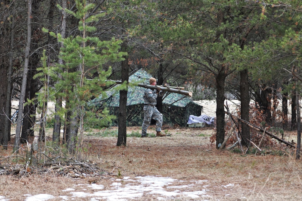Tent, shelter building among main skills taught during Fort McCoy CWOC