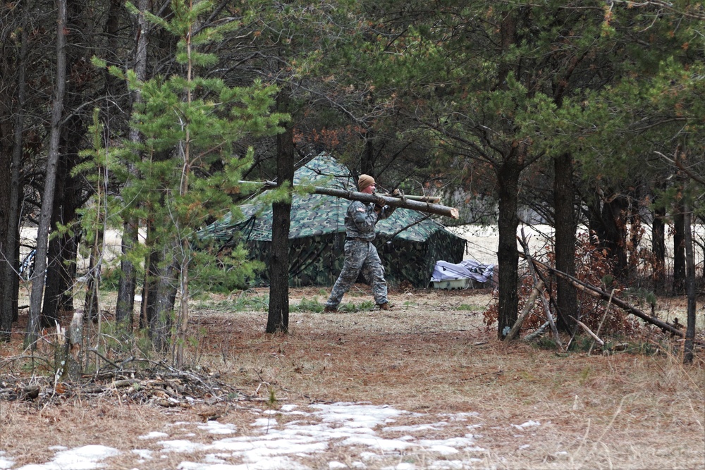 Tent, shelter building among main skills taught during Fort McCoy CWOC