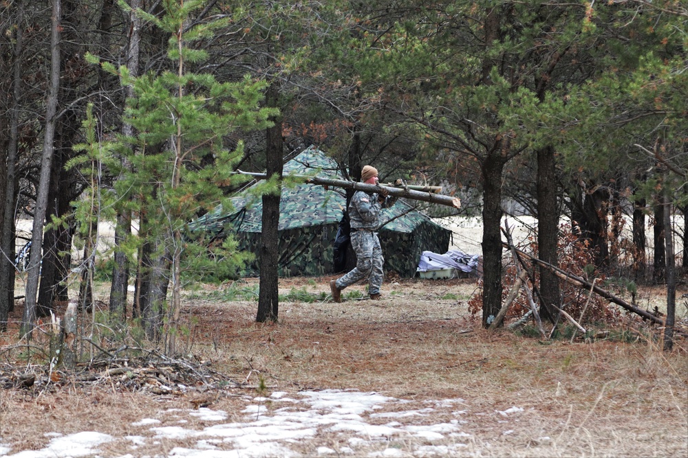 Tent, shelter building among main skills taught during Fort McCoy CWOC