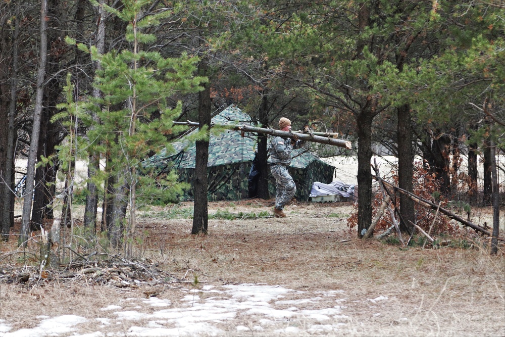 Tent, shelter building among main skills taught during Fort McCoy CWOC
