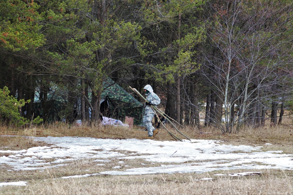 Tent, shelter building among main skills taught during Fort McCoy CWOC