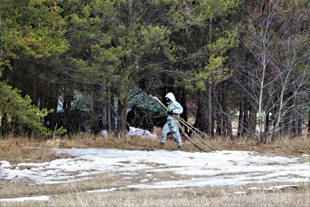Tent, shelter building among main skills taught during Fort McCoy CWOC