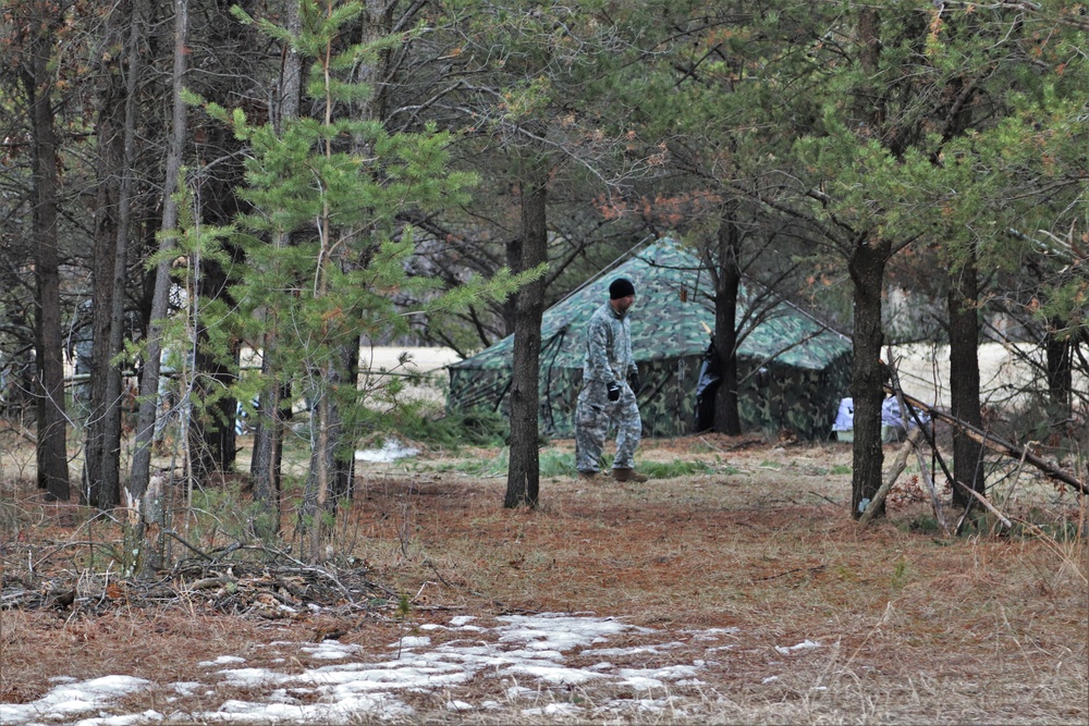 Tent, shelter building among main skills taught during Fort McCoy CWOC