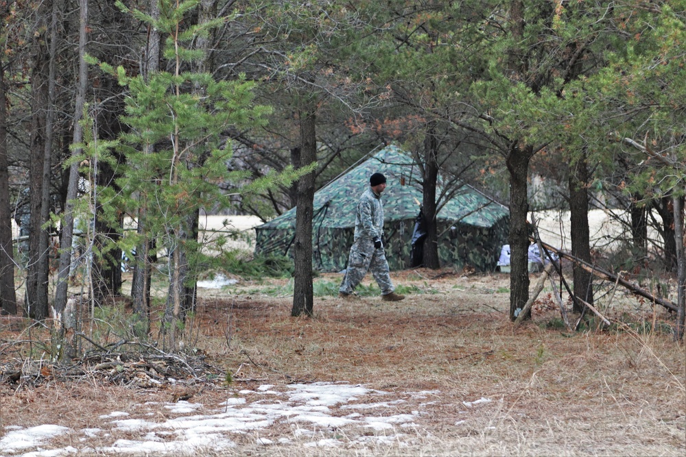 Tent, shelter building among main skills taught during Fort McCoy CWOC