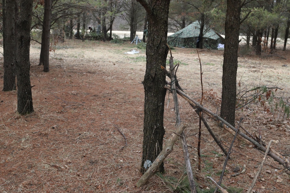 Tent, shelter building among main skills taught during Fort McCoy CWOC