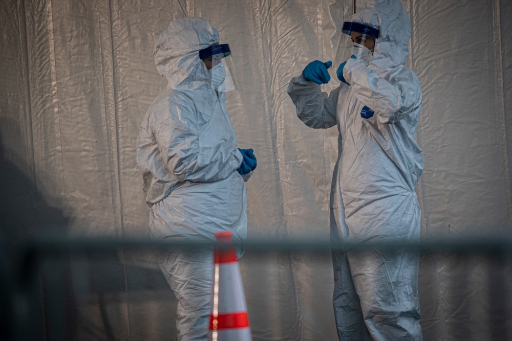 NJ Joint Task Force opens COVID testing site in Holmdel