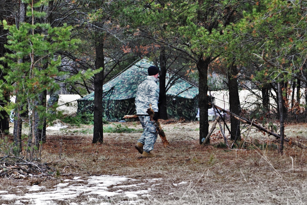 Tent, shelter building among main skills taught during Fort McCoy CWOC
