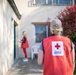 U.S. Army Garrison Italy Soldiers and American Red Cross deliver face masks in Villaggio Housing