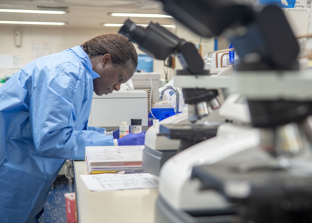 USNS Mercy Lab Tech