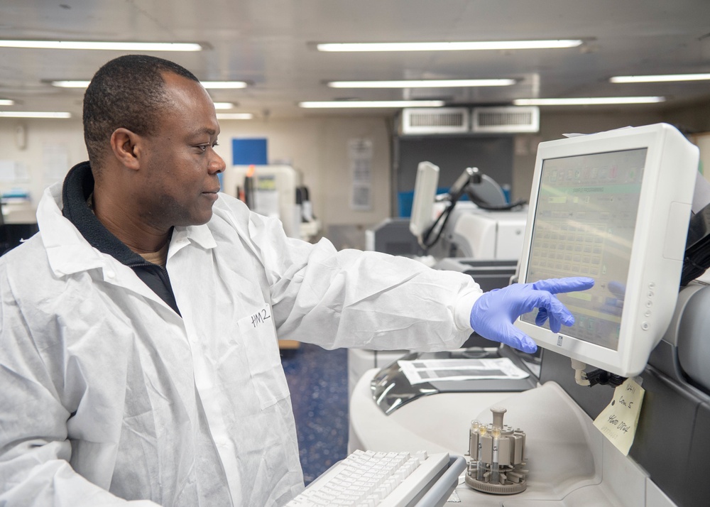 DVIDS - Images - USNS Mercy Lab Tech [Image 4 of 4]