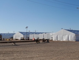 MICC-Fort Bliss team assists quarantine area setup