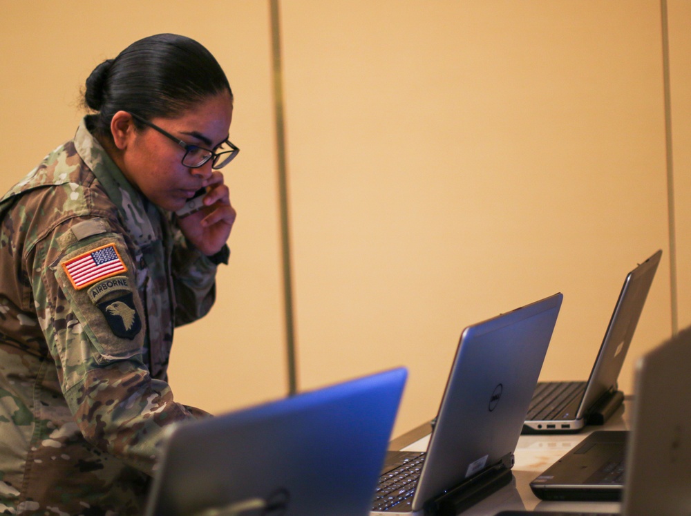 Medical Readiness NCO reviews testing site data for accuracy and uniformity