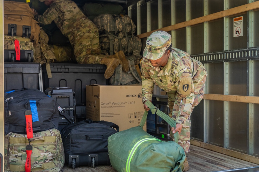 44th Medical Brigade Send Supplies to Javits Field Hospital in New York City