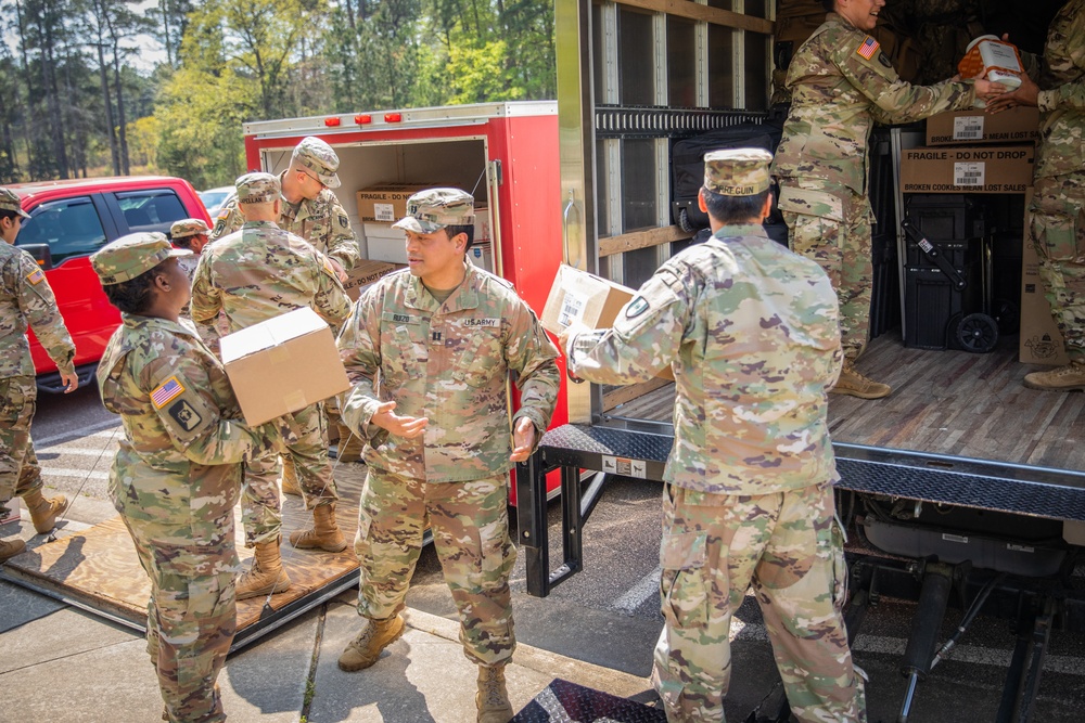 44th Medical Brigade Send Supplies to Javits Field Hospital in New York City