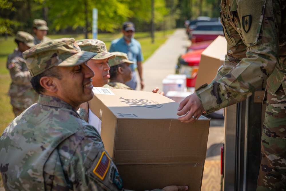 44th Medical Brigade Send Supplies to Javits Field Hospital in New York City