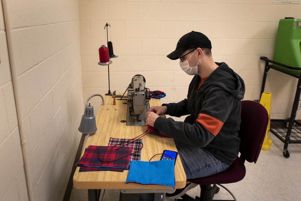 Airmen, volunteers of AAFB unite to create masks to fight COVID-19
