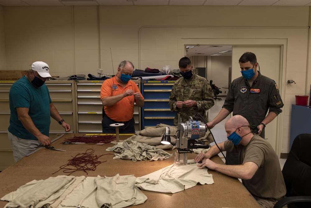 Airmen, volunteers of AAFB unite to create masks to fight COVID-19