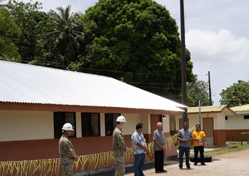 U.S. Navy Seabees with NMCB-5 complete construction at Sokehs Pah Elementary