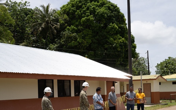 U.S. Navy Seabees with NMCB-5 complete construction at Sokehs Pah Elementary