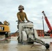 U.S. Navy Seabees with NMCB-5’s Detail Sasebo work on two pre-engineered buildings for NBU-7