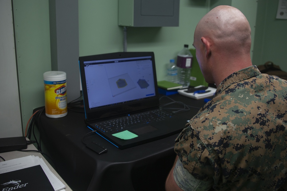 U.S. Marines with MALS-36 put 3D printing skills to use against COVID-19