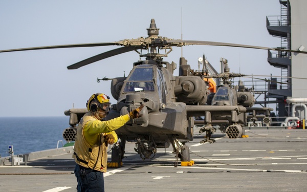 Apache helicopter performs DLQ