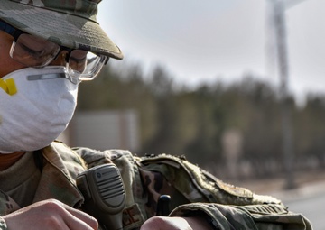 Kuwait Airmen and Marines exercise COVID-19 precautions