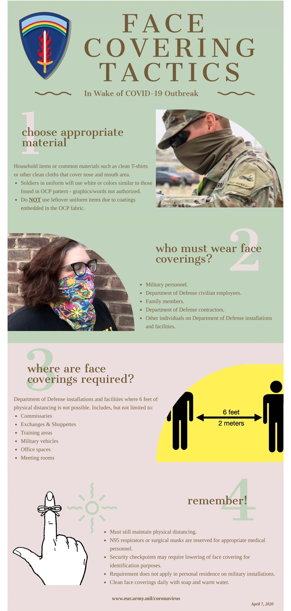 U.S. Army Europe Face Covering Tactics
