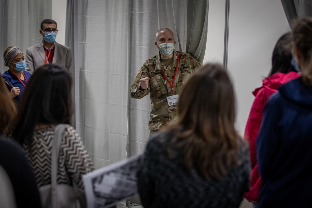 New Jersey National Guard medical staff supports the Secaucus Field Medical Station in COVID-19 relief effort