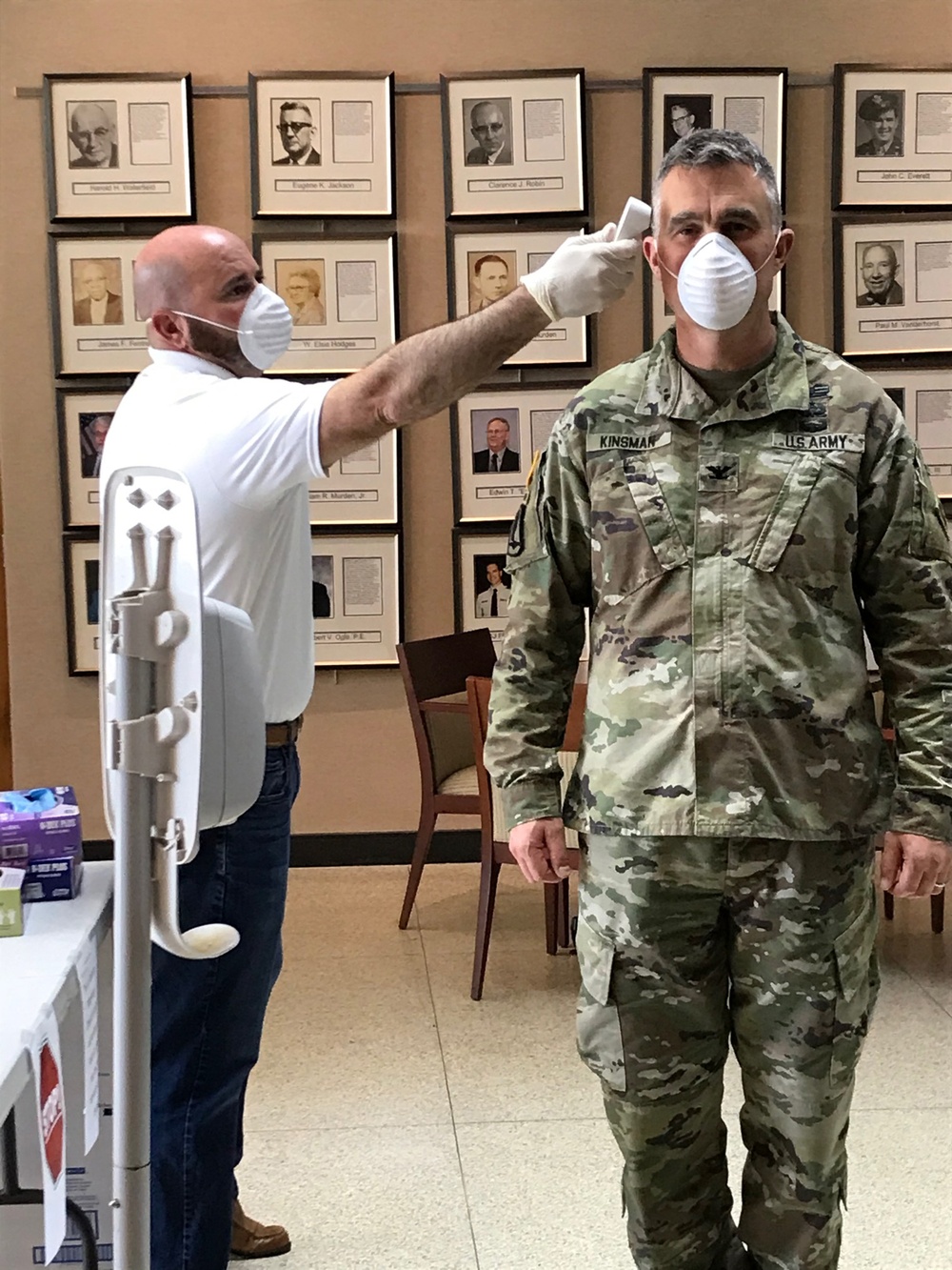 Commander gets temperature screening as district increases protective measures against COVID19