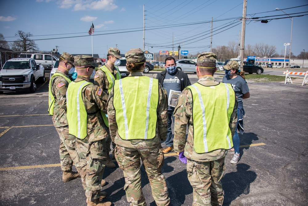 Indiana National Guard provides critical support to Northwest Indiana food bank