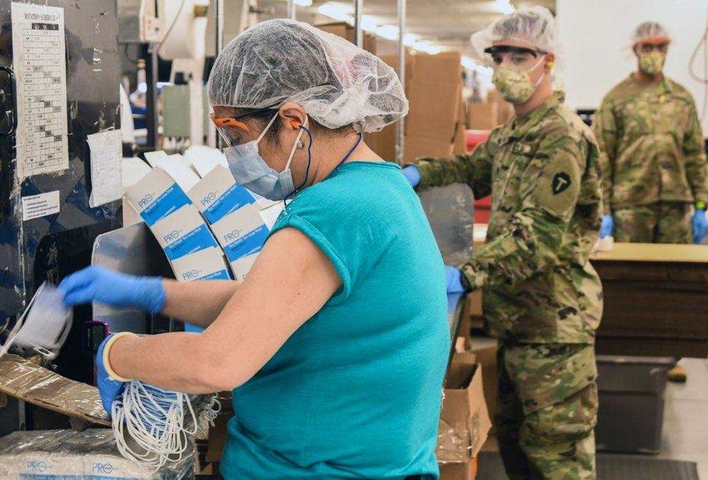 Texas Military Department Assists in N95 Mask Production