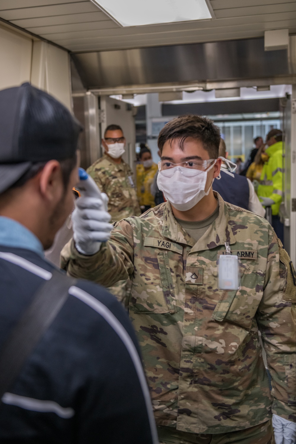 Hawaii National Guard COVID-19 Response Medical Screening Assistance at Daniel K. Inouye International Airport