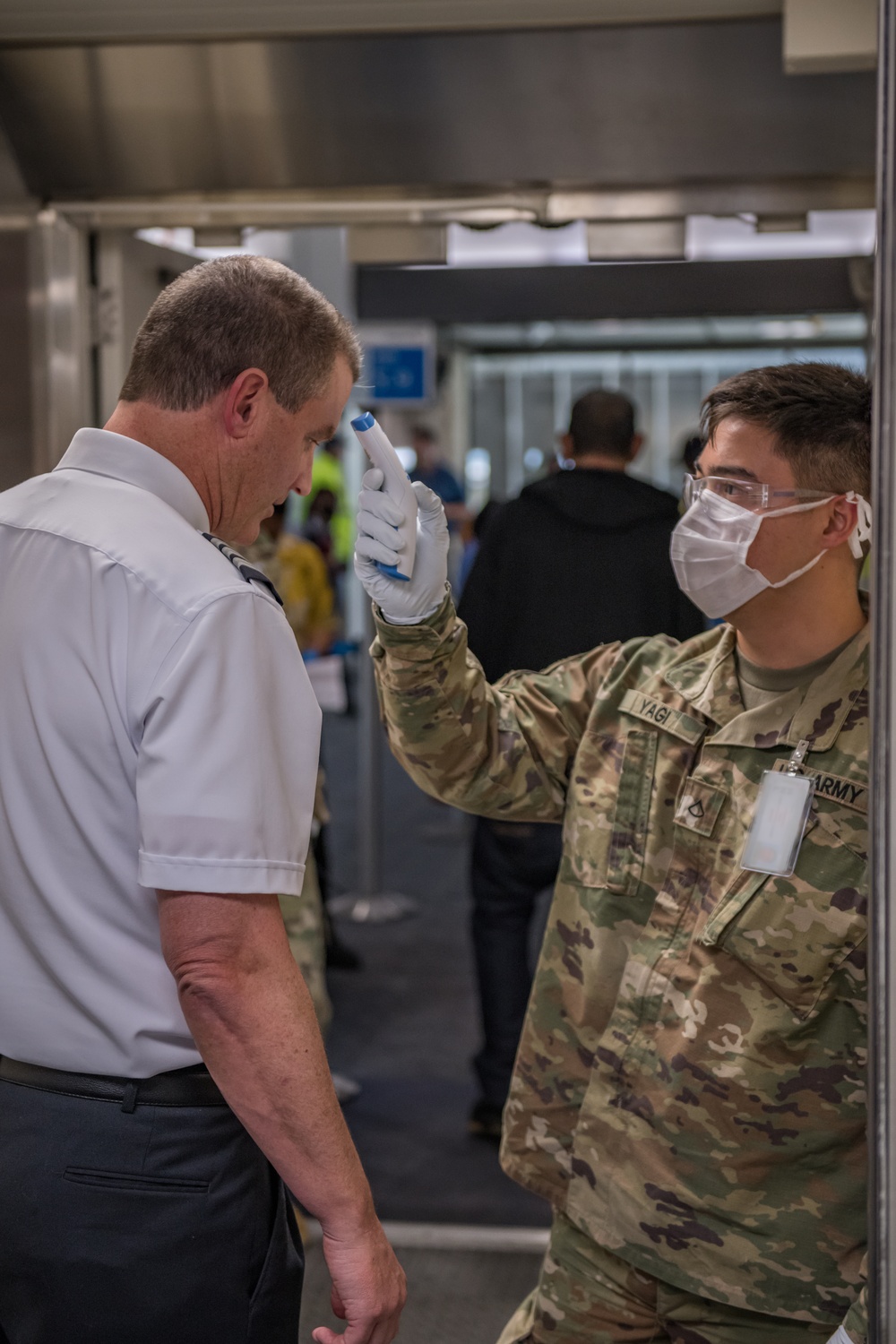 Hawaii National Guard COVID-19 Response Medical Screening Assistance at Daniel K. Inouye International Airport