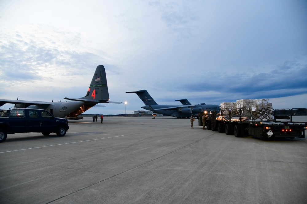 146th AW delivers ventilators to 105th AW for NY/NJ