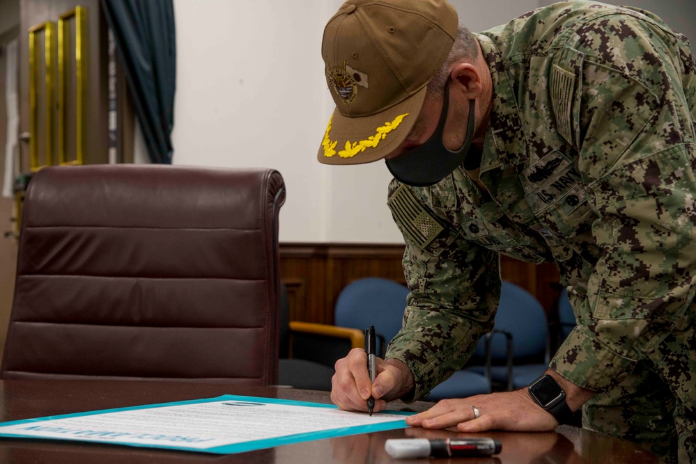 CFAS Signs Proclamation Against Sexual Assault