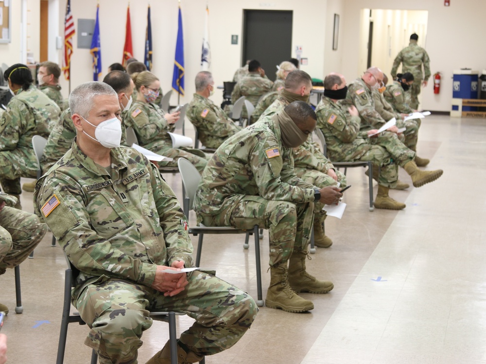 In-processing at Joint Base Mcguire-Dix-Lakehurst