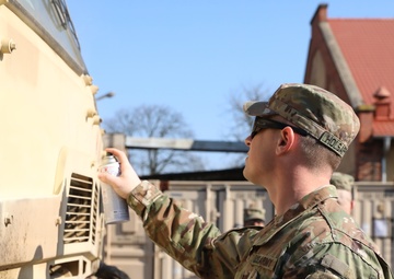 1 ID (FWD) conducts motor pool maintenance