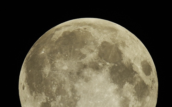 2020 Pink Super Moon over RAF Lakenheath