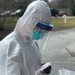 104th Medical Group professionals administering COVID-19 tests in community